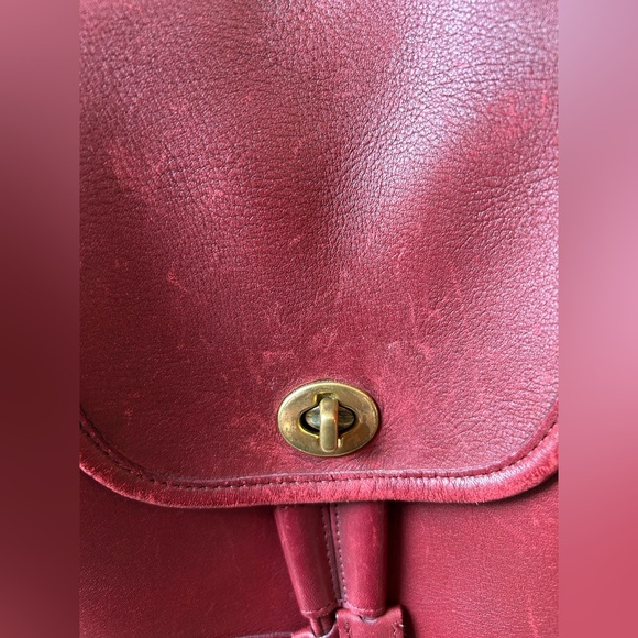 COACH Small Daypack Backpack Red 9960 - Picture 12 of 16
